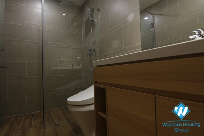 A brand new 2 bedroom with good view apartment for rent in Skypark Cau Giay.